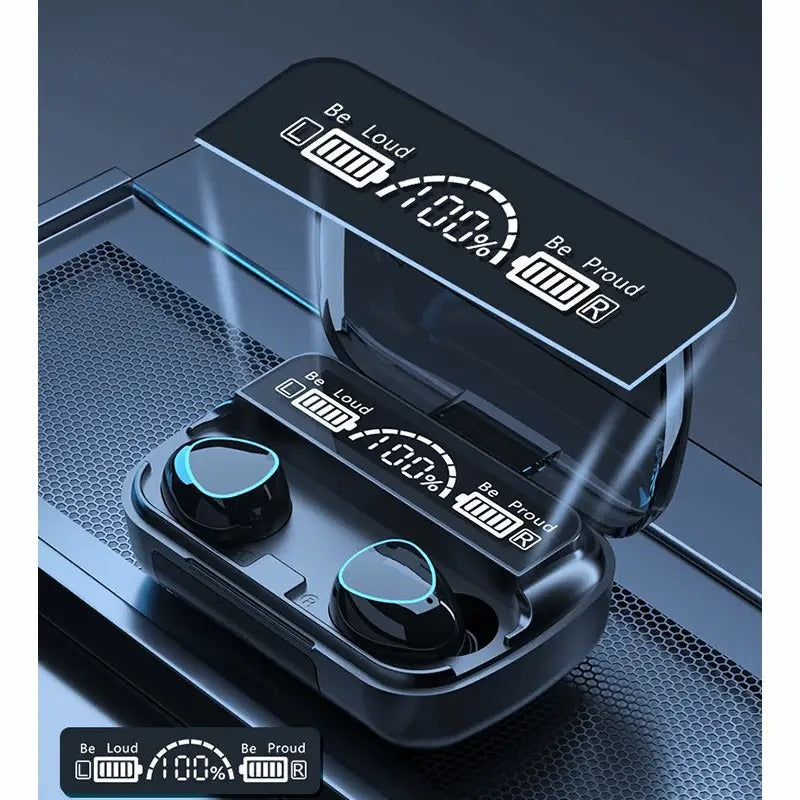 Damix Original M10 Bluetooth Earbuds – Wireless Earphones With Led Display & Power Bank Case