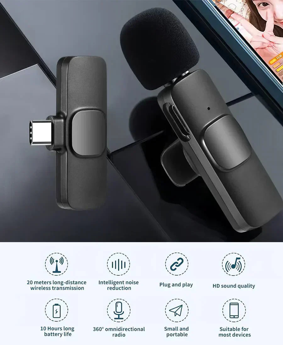 K9 Type-C Wireless Microphone