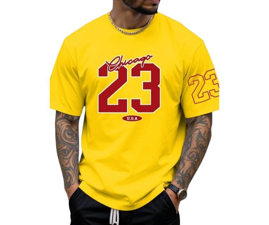 Men's Cotton Graphic Sublimation Round Neck T-
Shirt - 1 Pc